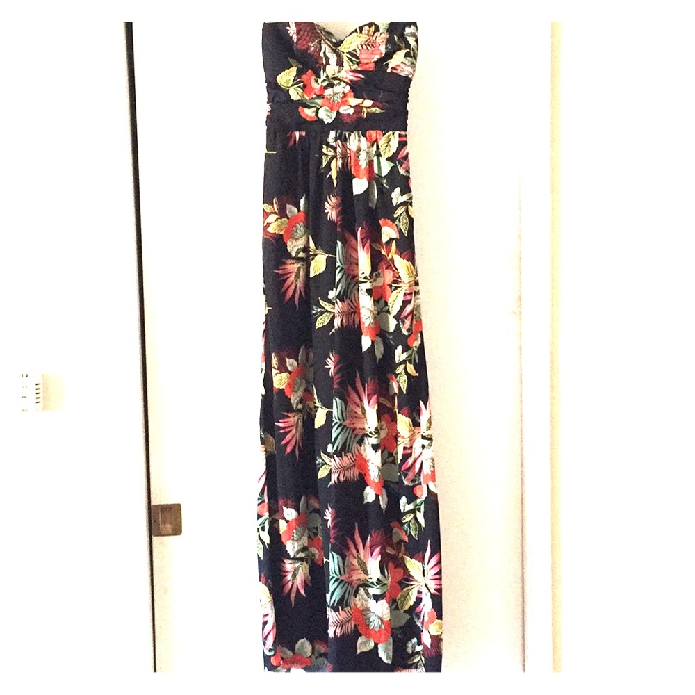 Xhilaration size small strapless long pant romper